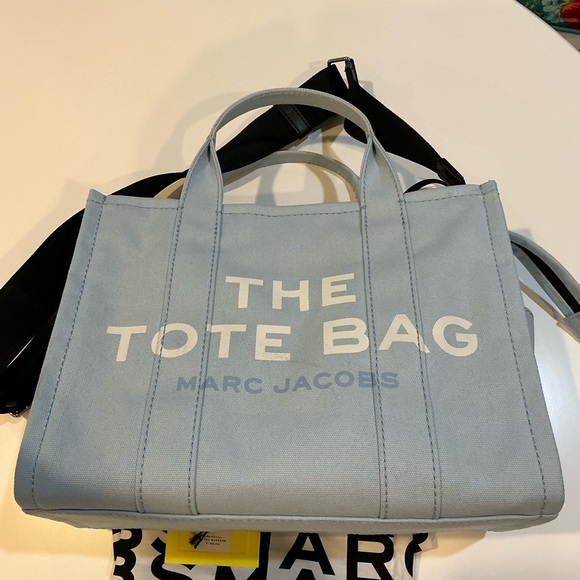 MARC JACOBS THE CANVAS MEDIUM TOTE BAG IN CLOUD BLUE  PERFECT CONDITION - Picture 15 of 15